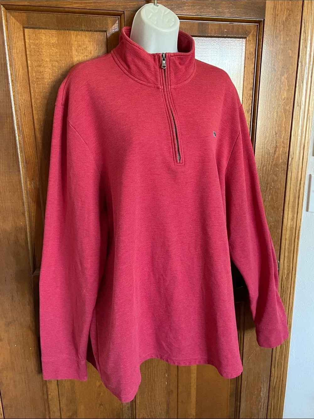 Vineyard Vines Burgundy Saltwater quarter-zip pullover Size XXL  nautical